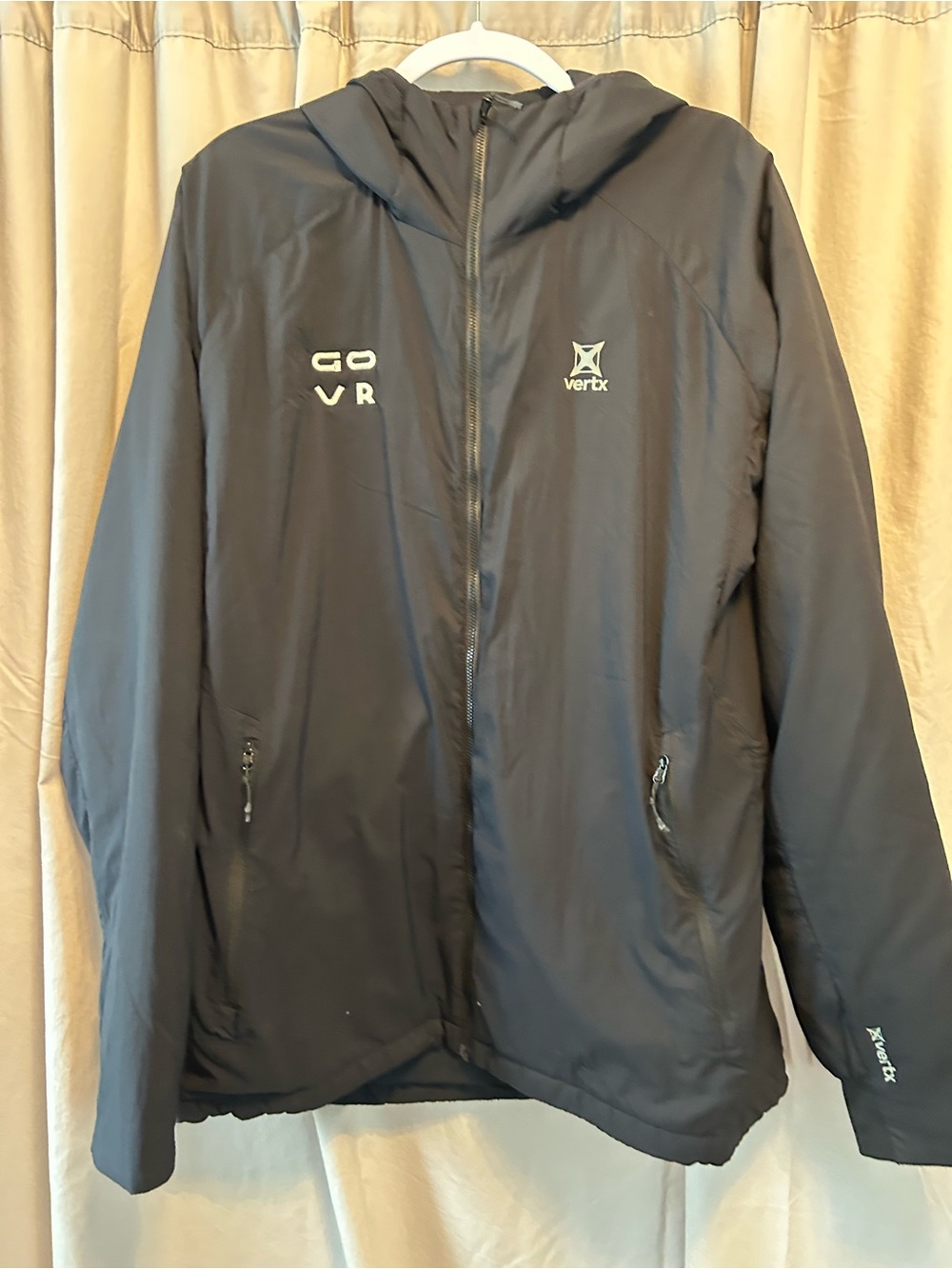 Vertx Men's Black Hooded Puffer Jacket